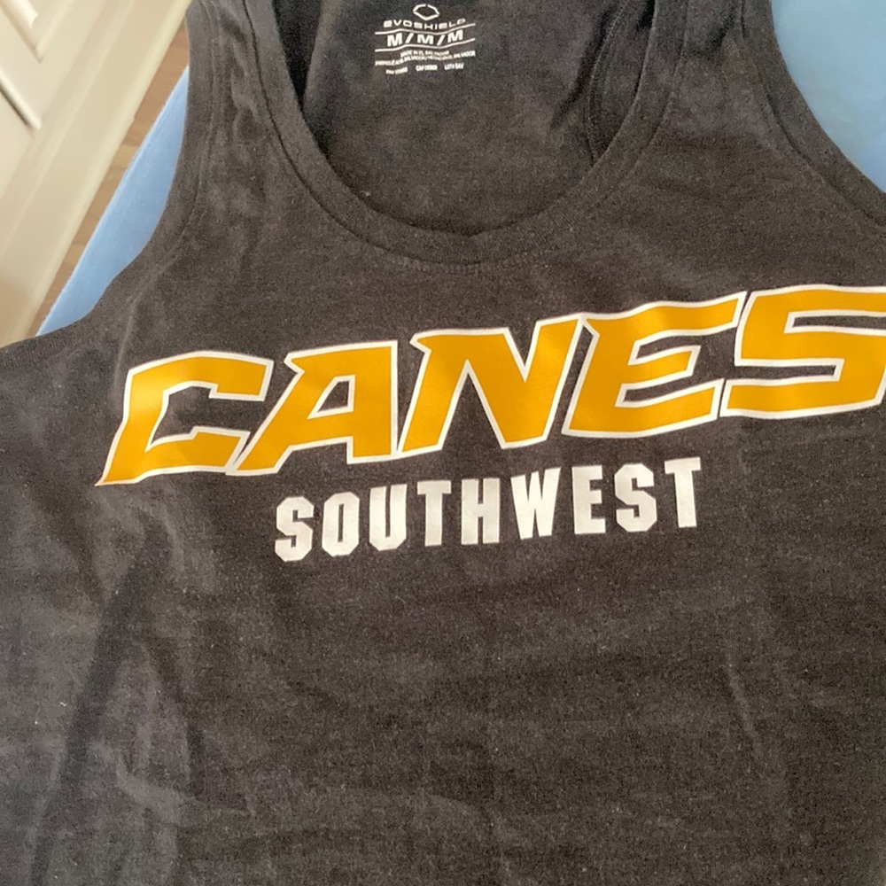 Baseball tank - women’s cut; Canes Southwest